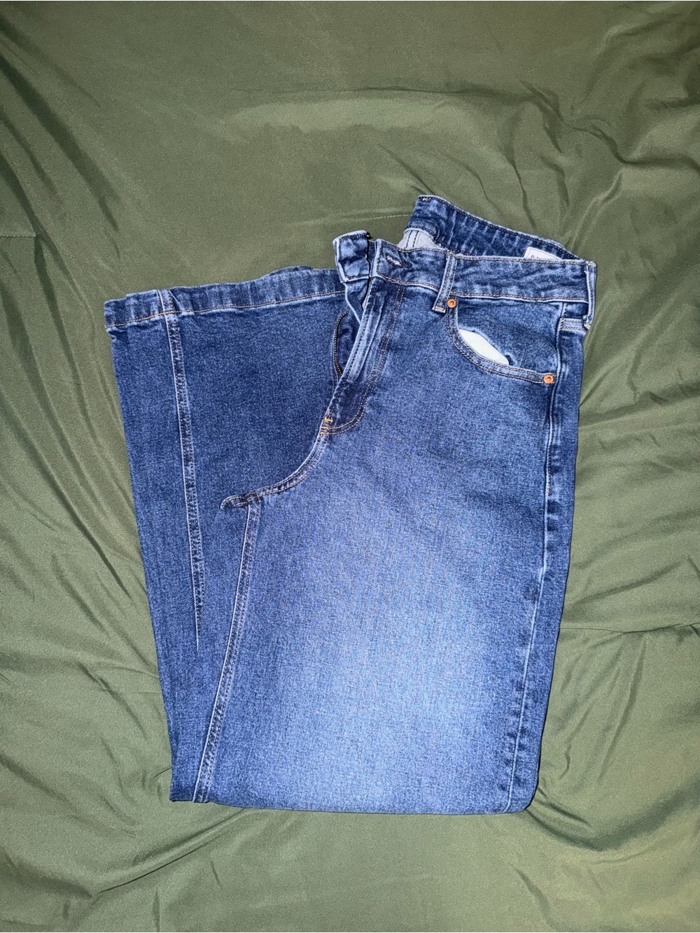 ECU Gap Curvy High Rise Stride Wide Leg Jeans